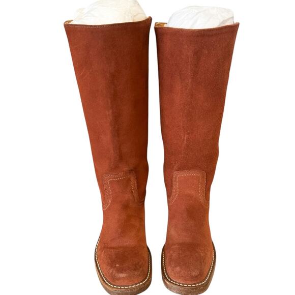 Frye Vintage Brown Suede Campus Boots Size 6.5 - Picture 3 of 12